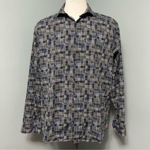 7 DOWNIE ST. LONDON COUTURE Button down long sleeve shirt Men’s size 2XL